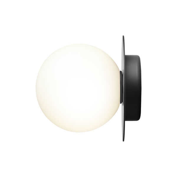 Liila 1 Medium Wall Lamp, black/opal, Nuura