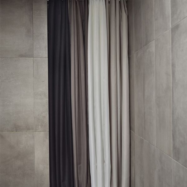 Lux dusjforheng, grey, Zone Denmark