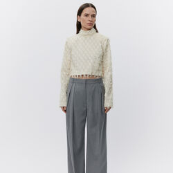 Lynette - Abstract Fringes Top, vanilla ice, DAY Birger ét Mikkelsen