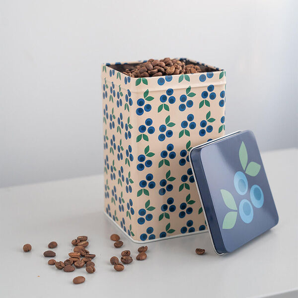 Høy metallboks - Blåbær Høy metallboks - Blåbær, Blafre