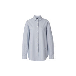 Pernilla Organic Cotton Oxford skjorte, blå/hvit stripe, Lexington