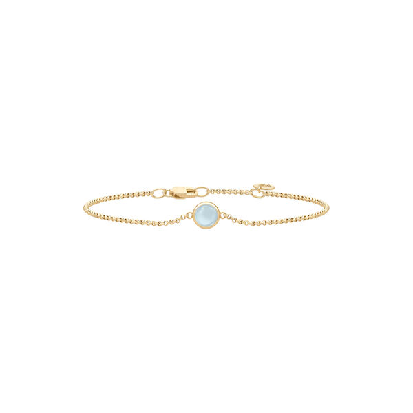 Primini Armb&aring;nd, gold/milky aqua, Julie Sandlau
