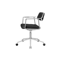 VIPP453 Swivel+ Chair with Castors, black/polished aluminium VIPP453 Swivel+ Chair with Castors, black/polished aluminium, Vipp
