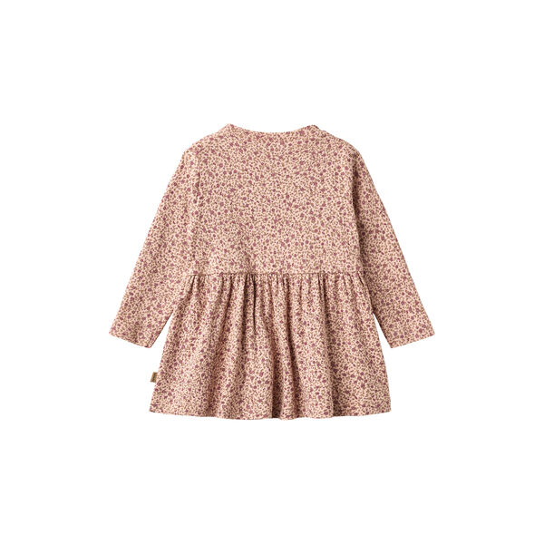 Jersey dress L/S Sessa, 9898 dime rose small flowers, Wheat