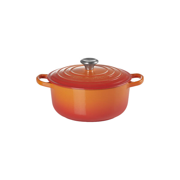 Signature st&oslash;pejern rund gryte &Oslash; 20 cm, volcanic, Le Creuset