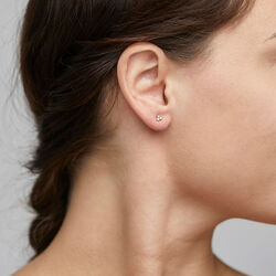 CAILY Crystal Studs, gullbelagt, Pilgrim