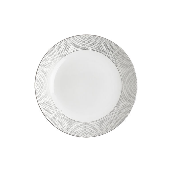 Gio Platinum pastatallerken, hvit/sølv, Wedgwood