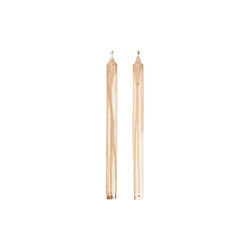 Dryp Stearinlys 2 stk., warm grey, Ferm Living