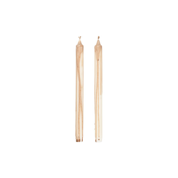 Dryp Stearinlys 2 stk., warm grey, Ferm Living