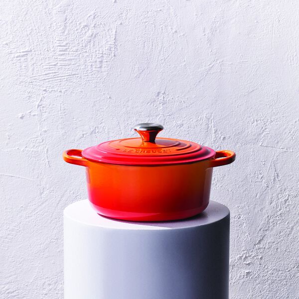 Signature st&oslash;pejern rund gryte &Oslash; 20 cm, volcanic, Le Creuset
