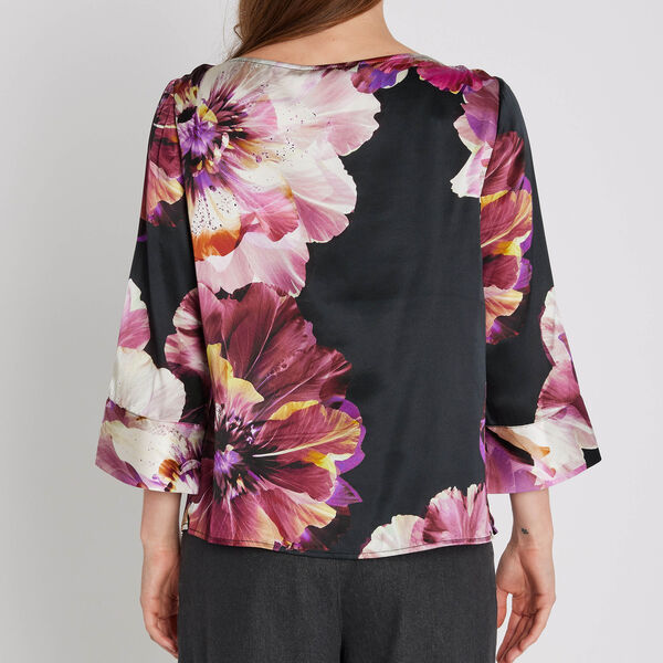 Etta blouse, dark brown, PBO