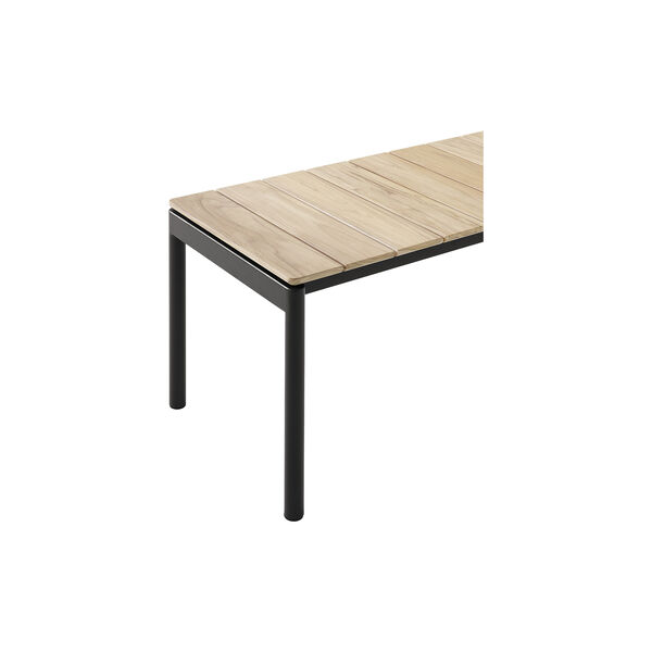 Ville AV27 Outdoor Bench, warm black, &Tradition