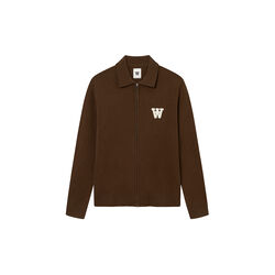 WWTay zipper cardigan, desert palm, Wood Wood