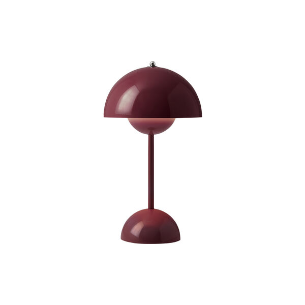 Flowerpot VP9 oppladbar bordlampe, Dark Plum Flowerpot VP9 oppladbar bordlampe, Dark Plum, &Tradition