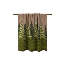 Bosco Verde Easy Boiled Wool pledd, green/brown, Frati Home