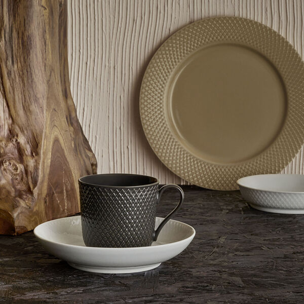 Rhombe Earth Lunsjtallerken Ø 23 cm, clay, Lyngby Porcelæn