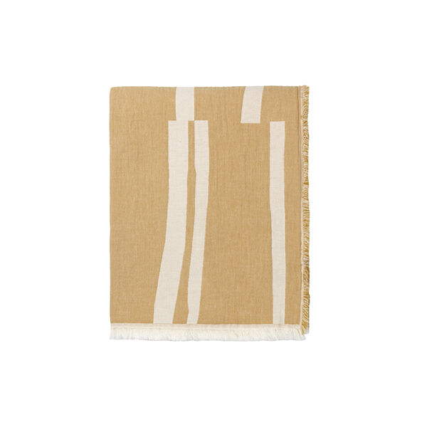 Lyme Grass pledd, yellow, ELVANG