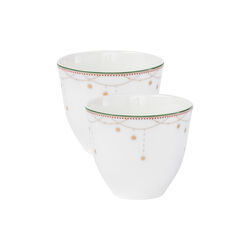 Julemorgen Girlander kopp uten hank 2 pakk, multifarget, Wik & Wals&oslash;e