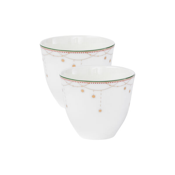 Julemorgen Girlander kopp uten hank 2 pakk, multifarget, Wik & Wals&oslash;e