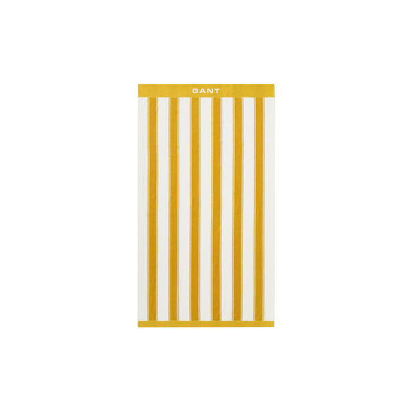 Yacht Stripe strandh&aring;ndkle, mustard yellow, Gant