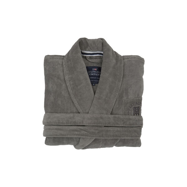 Hotel Velour Morgenkåpe, grå Hotel Velour Morgenkåpe, grå, Lexington