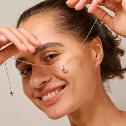 Soleil halskjede, cornflower, ENAMEL Copenhagen