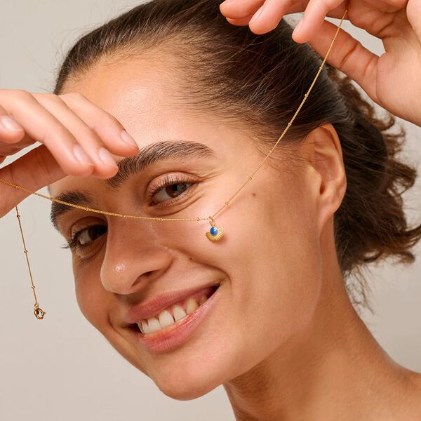 Soleil halskjede, cornflower, ENAMEL Copenhagen