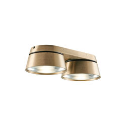 VANTAGE 2+ taklampe, brass, LIGHT-POINT