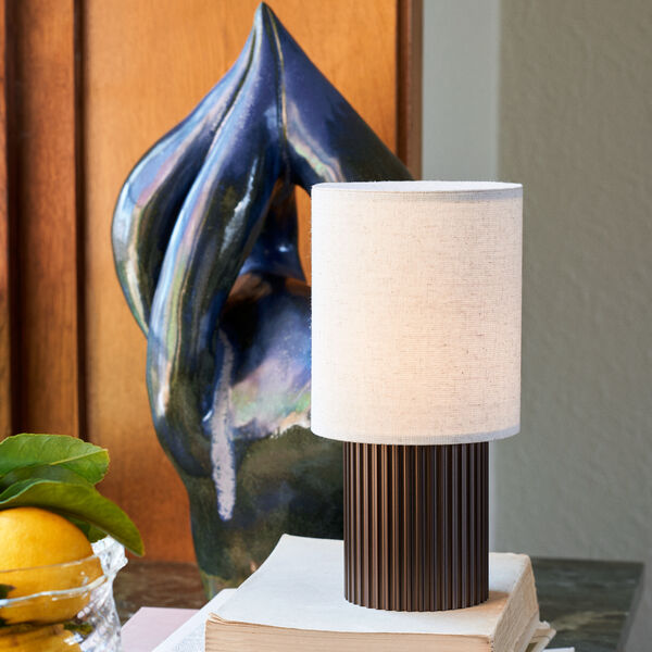 Manhattan SC52 portabel bordlampe, bronzed brass/kanvas, &Tradition