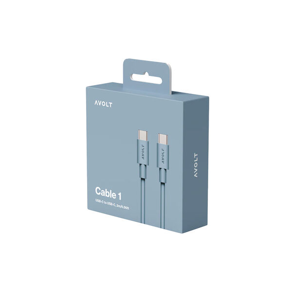 Cabel 1 USB-C to USB-C, shark blue, Avolt