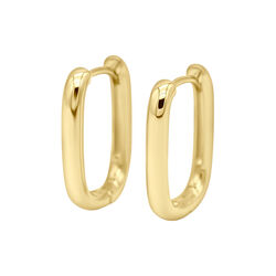 Petite Edge Hoops, gold, WHO IS SHE