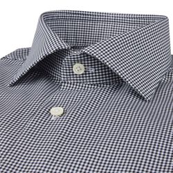 Regular C75 RM cuff, navy check, Stenströms