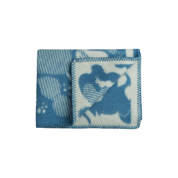 Skovbund Babypledd, Blue/Natural Skovbund Babypledd, Blue/Natural, Røros Tweed