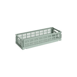 HAY Colour Crate Mini Oblong, sage green, HAY