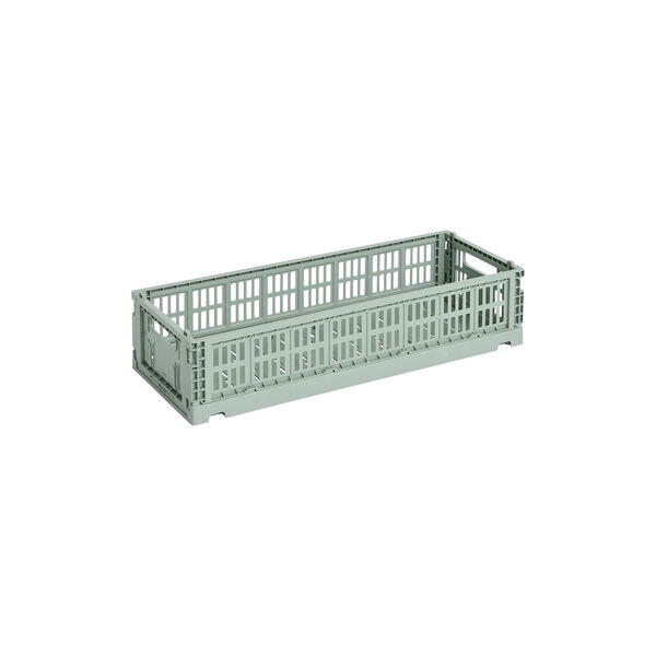 HAY Colour Crate Mini Oblong, sage green, HAY