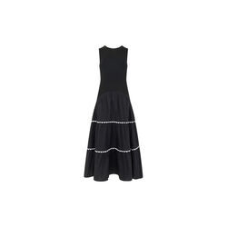 KAYLIE JERSEY RIC RAC DRESS, black/white, French Connection