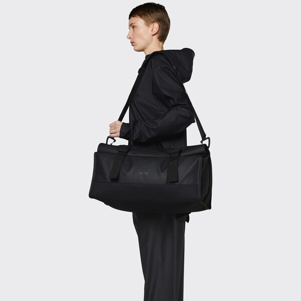 Buckle Rolltop Duffel, black Buckle Rolltop Duffel, black, Rains