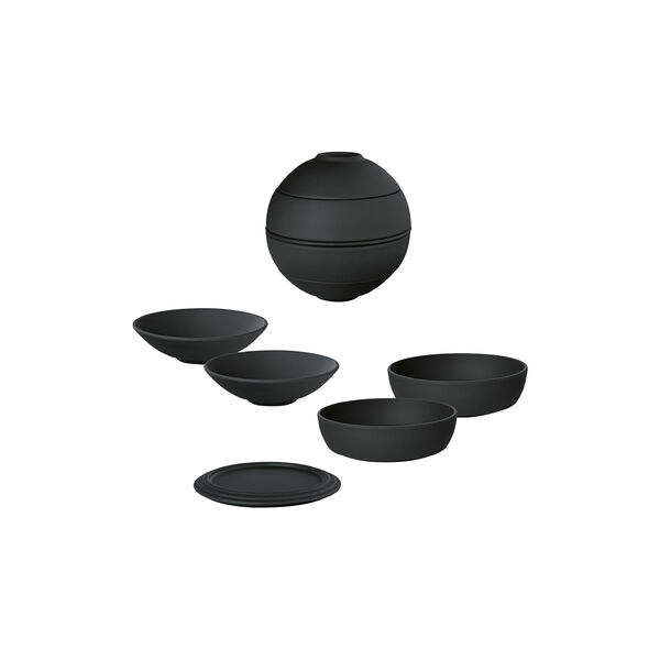 Iconic La petite Boule serveringssett med 5 deler, svart Iconic La petite Boule serveringssett med 5 deler, svart, Villeroy & Boch