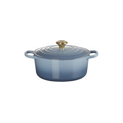 Signature rund gryte &Oslash; 26 cm, chambray, Le Creuset