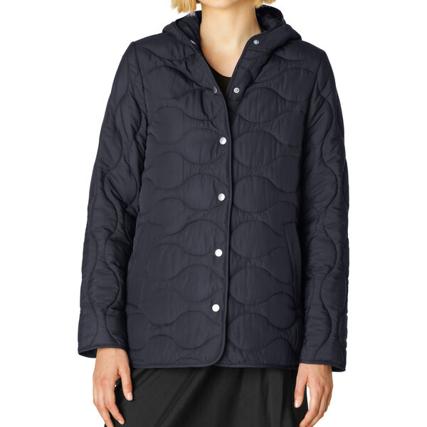 QUILTED02 Quilt Jacket, dark indigo, Ilse Jacobsen Hornb&aelig;k