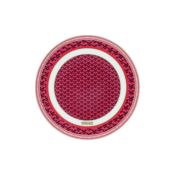 Service Plate 33 cm, signature red, Rosenthal x Versace