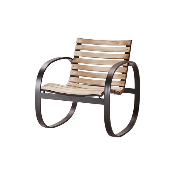 Parc gyngestol, teak/lava grey, Cane-line