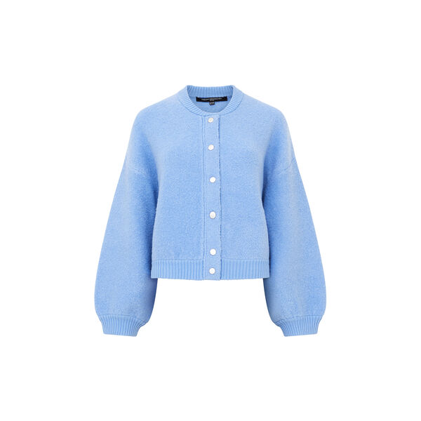 MELISSA KNIT BOMBER JAKKE, dusted blue MELISSA KNIT BOMBER JAKKE, dusted blue, French Connection