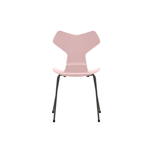 Grand Prix&trade; 3130 lakkert stol, pale rose/warm graphite, Fritz Hansen