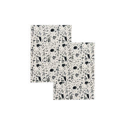 Mummi kjøkkenhåndklær 2 stk, svart/hvit, Moomin Arabia