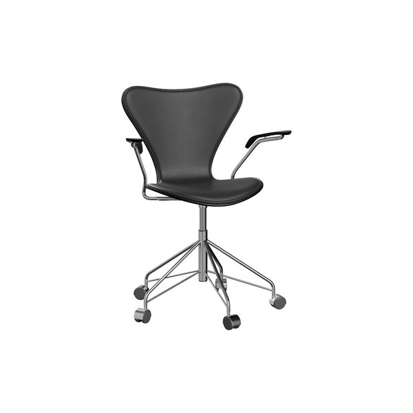 Serie 7&trade; 3217 polstret kontorstol, Essential black, Fritz Hansen