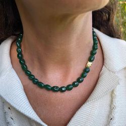 Vilma halskjede, green, Nuni Copenhagen