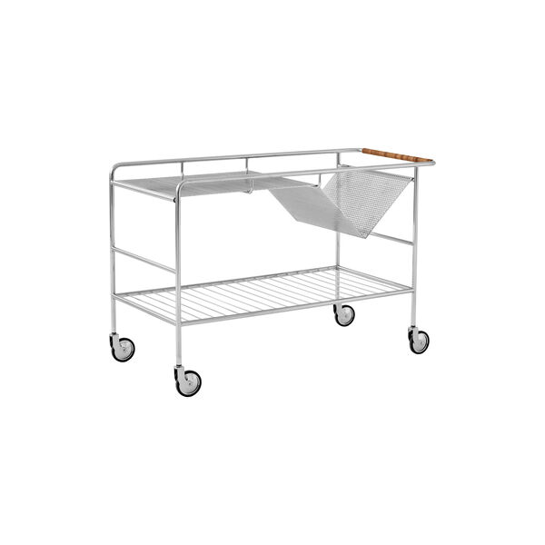 Alima NDS1 trolley, chrome/oak, &Tradition