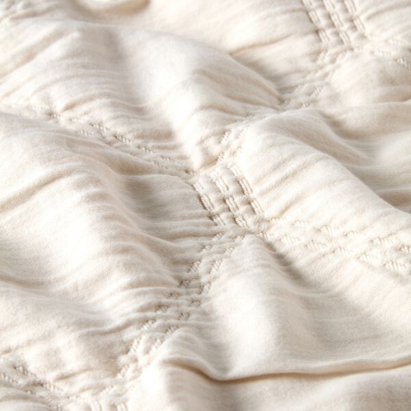 Jacquard Organic Cotton Bedspread | Lt Beige | Sengeteppe, Lexington