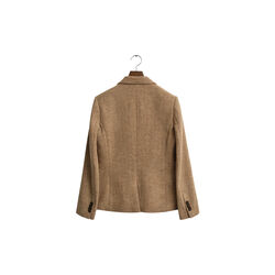 Slim Wool Blend Herringbone Blazer, roasted walnut, Gant